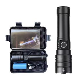 Rechargeable Flashlight (Option: black)
